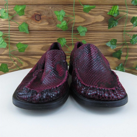 Apostrophe Size 6 Loafer Purple‎ Leather 6 Ratler Slip On Women - Picture 2 of 11